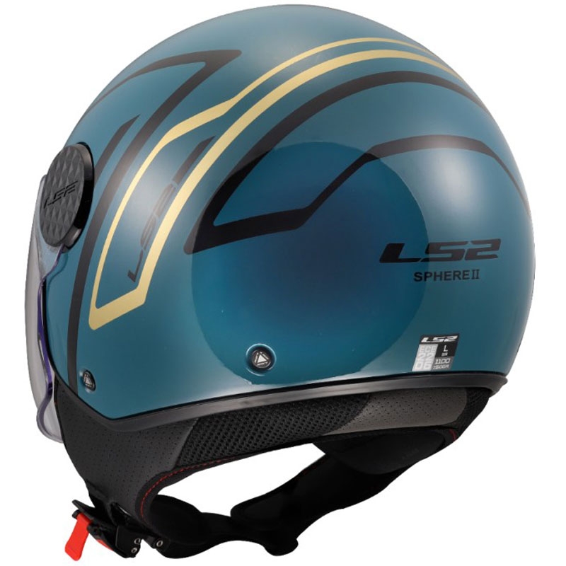 Offener Motorradhelm LS2 OF558 Sphere Lux II Minimum dunkelblaugrün