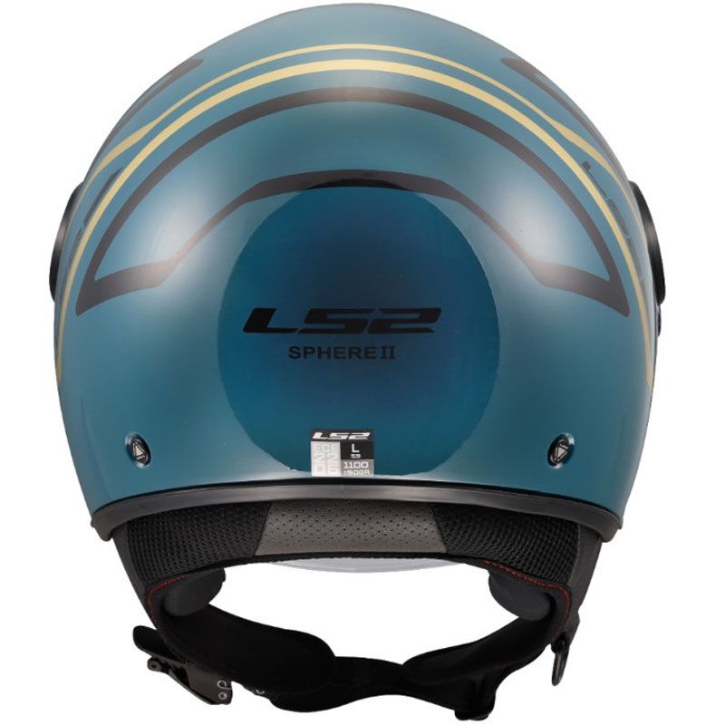 Offener Motorradhelm LS2 OF558 Sphere Lux II Minimum dunkelblaugrün