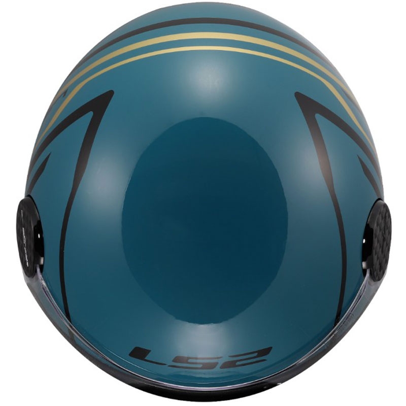 Offener Motorradhelm LS2 OF558 Sphere Lux II Minimum dunkelblaugrün