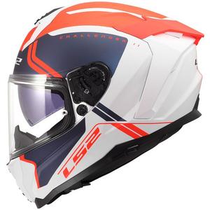 Integralhelm LS2 FF817 Challenger II Titan, mattweiß-blau-rot