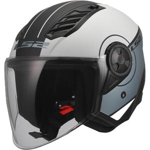 Offener Motorradhelm LS2 OF616 Airflow II Bezug matt grau-blau