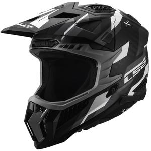 Motocross-Helm LS2 MX703 X-Force Phantom matt schwarz-grau