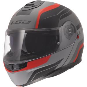 Klapphelm LS2 FF908 Strobe II Monza matt schwarz-grau-rot