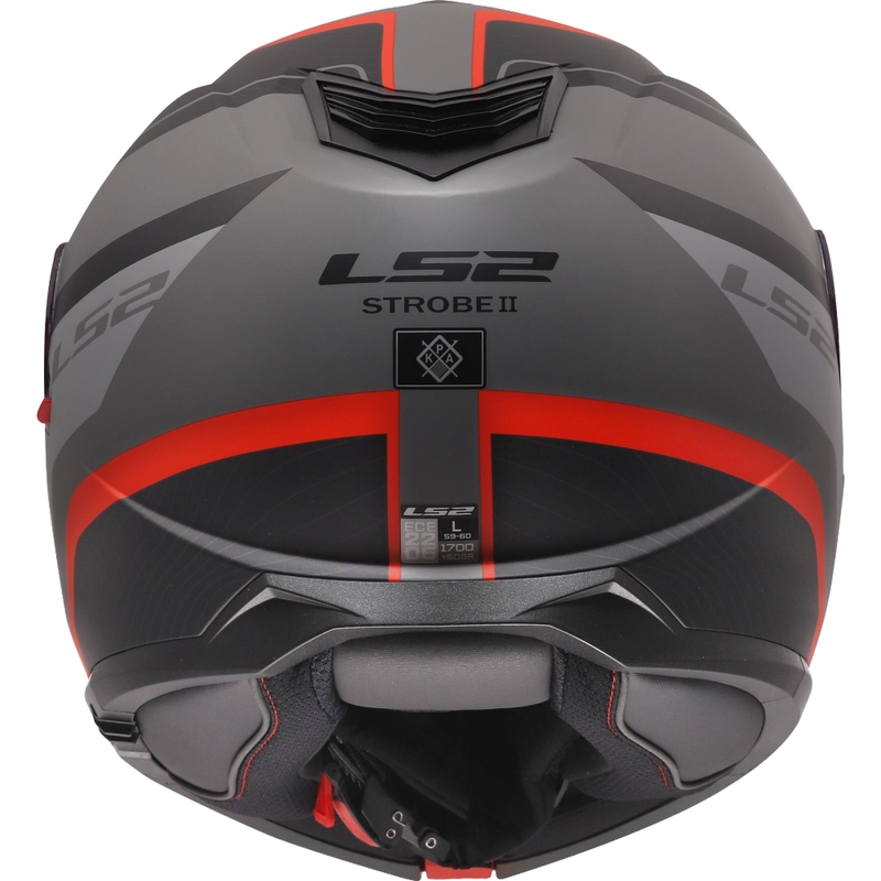 Klapphelm LS2 FF908 Strobe II Monza matt schwarz-grau-rot