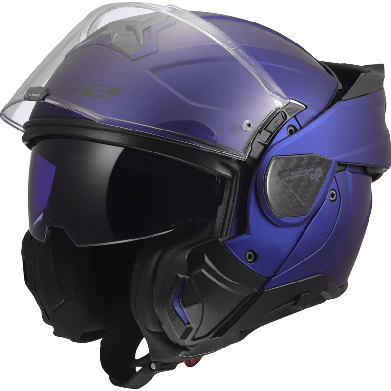 Klappbarer Motorradhelm LS2 FF910 Advant II, Uni-Matt-Marineblau