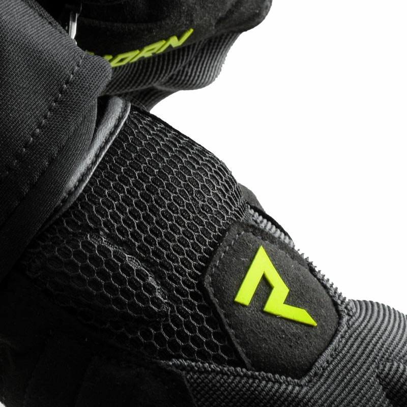 Rebelhorn Core Damen-Motorradhandschuhe, schwarz-grau-fluoreszierend gelb