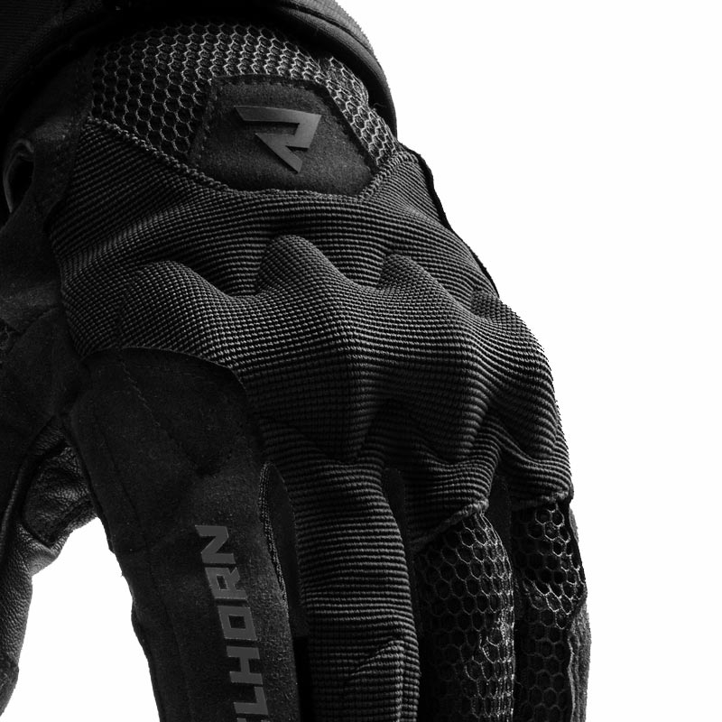 Rebelhorn Core Motorradhandschuhe, schwarz-grau-fluoreszierend gelb
