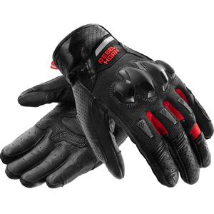 Rebelhorn Defender Motorradhandschuhe schwarz-rot