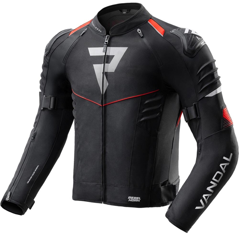 Rebelhorn Vandal 2 Motorradjacke schwarz-rot