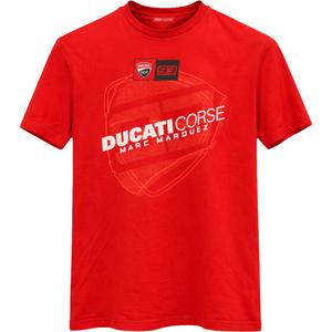 T-Shirt Ducati Corse Marc Marquez Big Helmet 93 rot