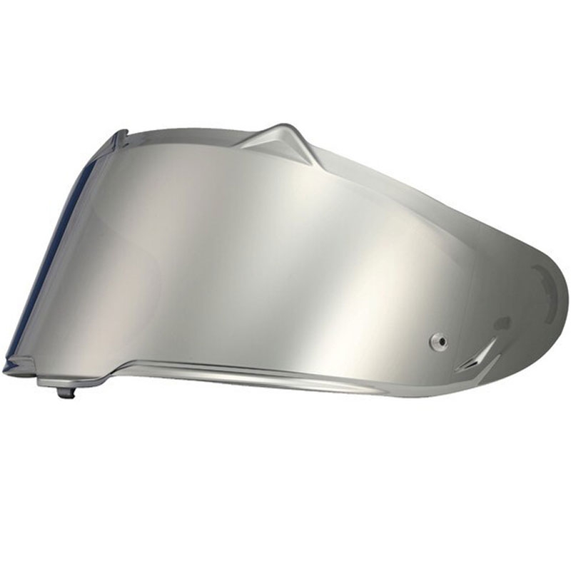 Visier für Motorradhelme LS2 FF807/FF817 Dreiecksform Silber Iridium