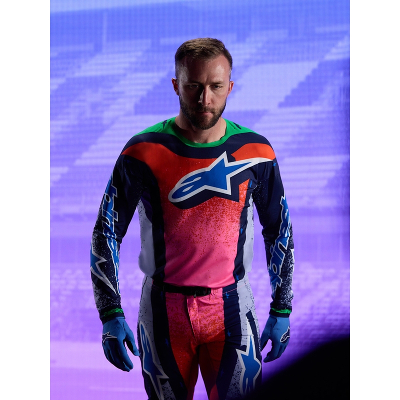 Alpinestars Supertech Limited Edition Records Motocross-Trikot – Grau