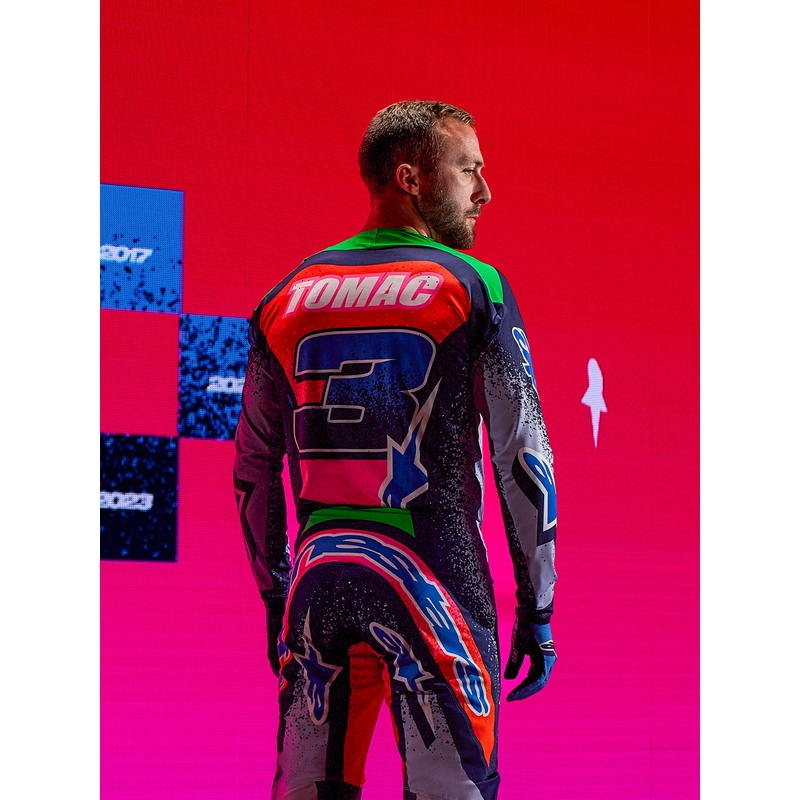 Alpinestars Supertech Limited Edition Records Motocross-Trikot – Grau