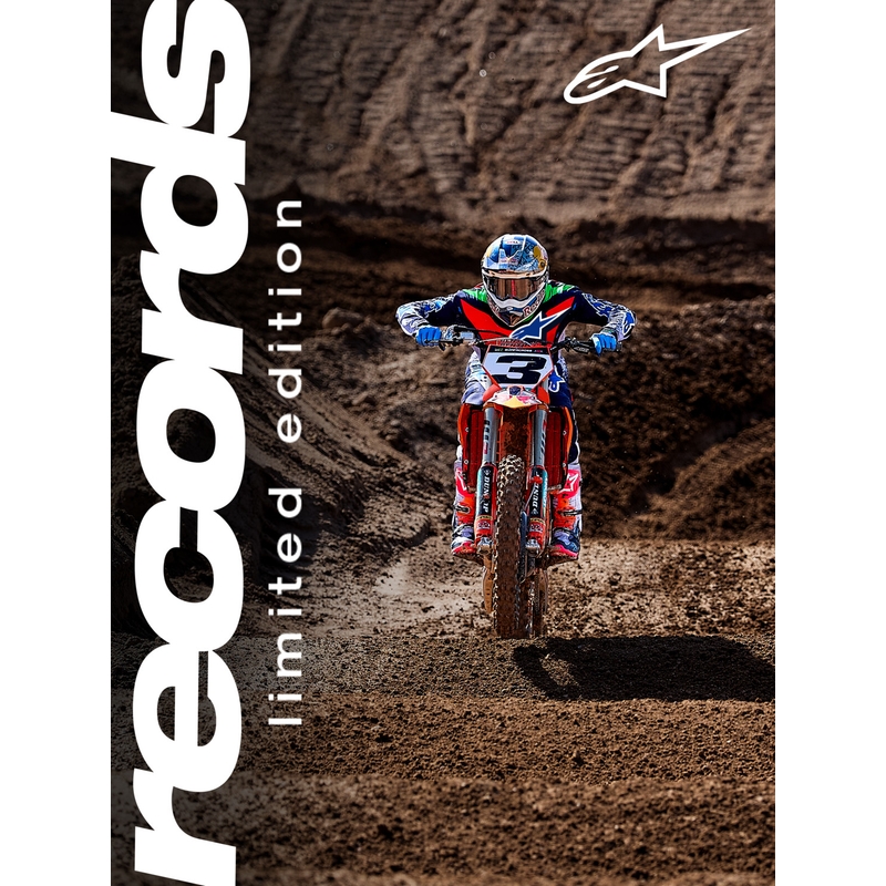 Alpinestars Supertech Limited Edition Records Motocross-Trikot – Grau