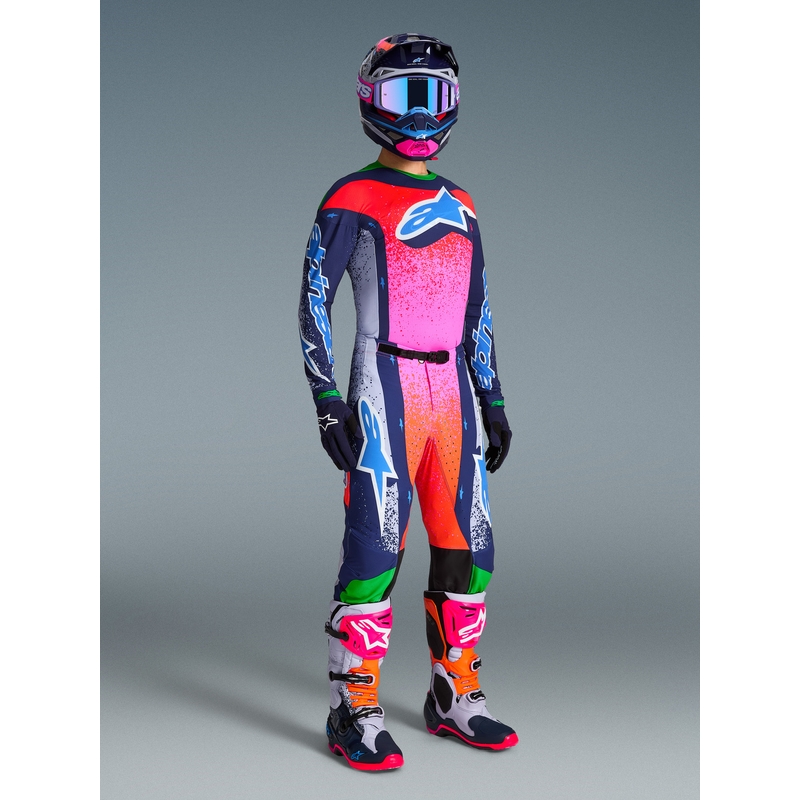 Alpinestars Supertech Limited Edition Records Motocross-Trikot – Grau