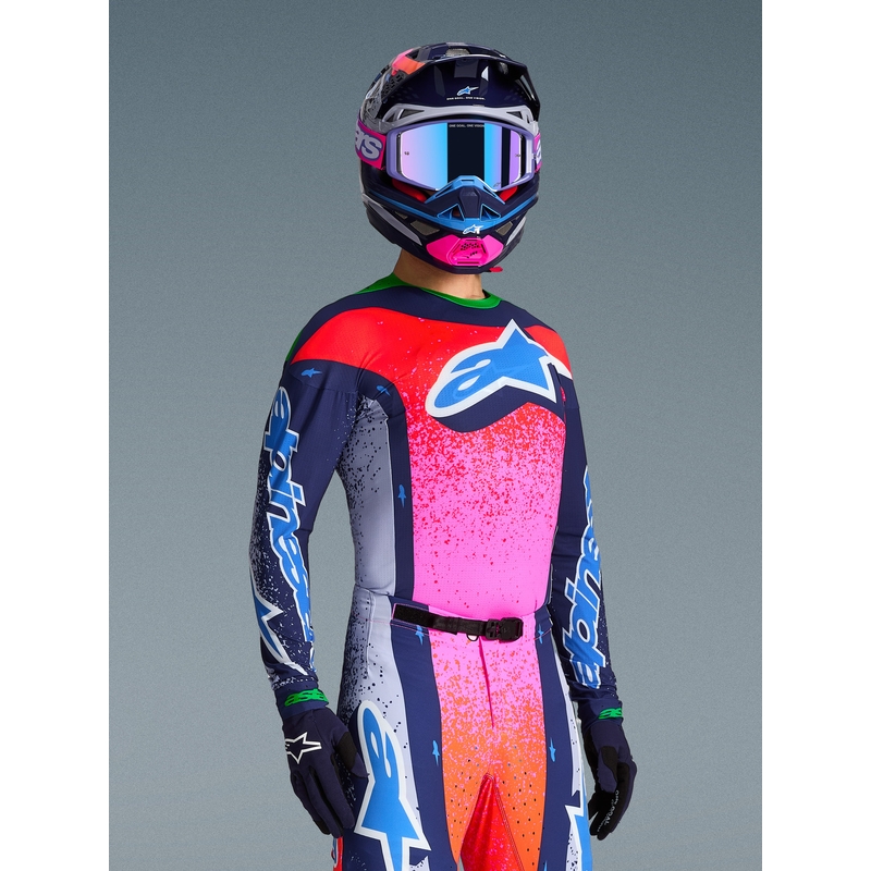Alpinestars Supertech Limited Edition Records Motocross-Trikot – Grau