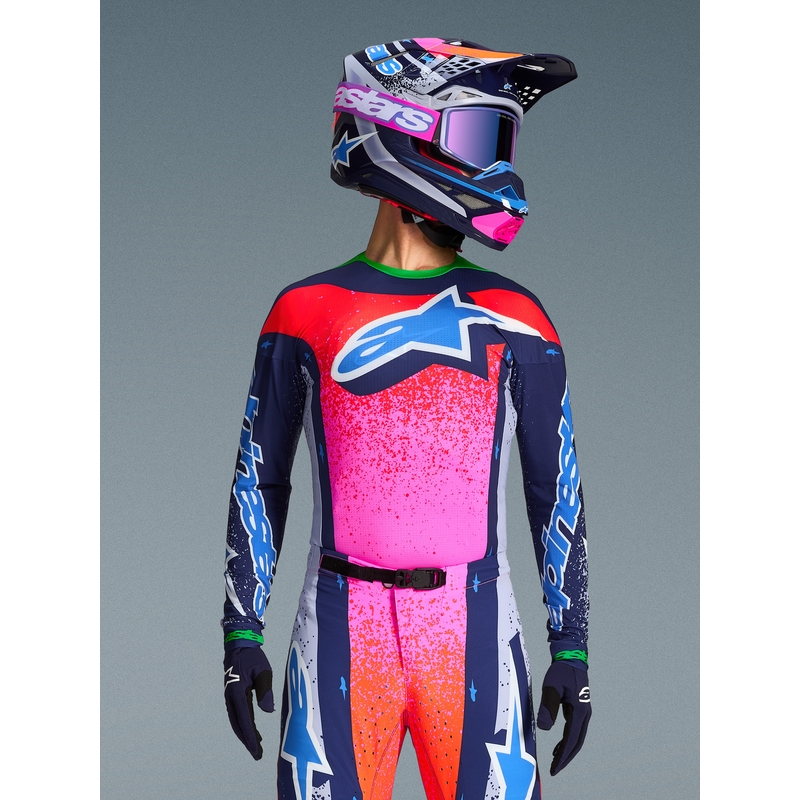 Alpinestars Supertech Limited Edition Records Motocross-Trikot – Grau