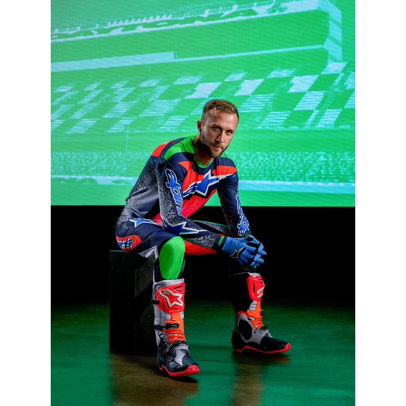 Alpinestars Supertech Limited Edition Records Motocross-Trikot – Grau