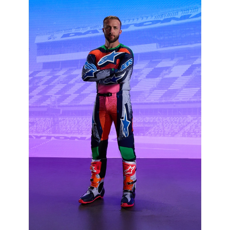 Alpinestars Supertech Limited Edition Records Motocross-Hose Grau