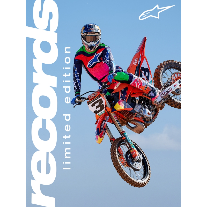 Alpinestars Supertech Limited Edition Records Motocross-Hose Grau