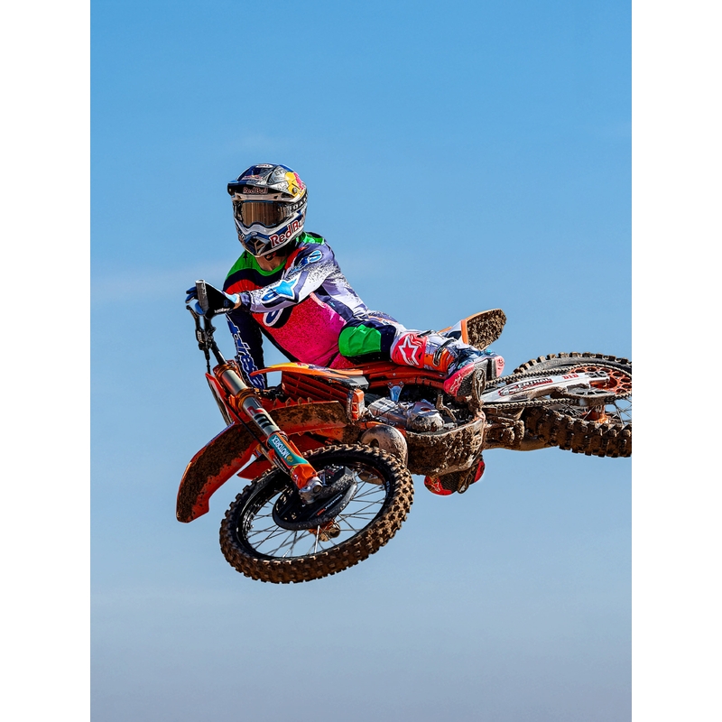 Alpinestars Supertech Limited Edition Records Motocross-Hose Grau