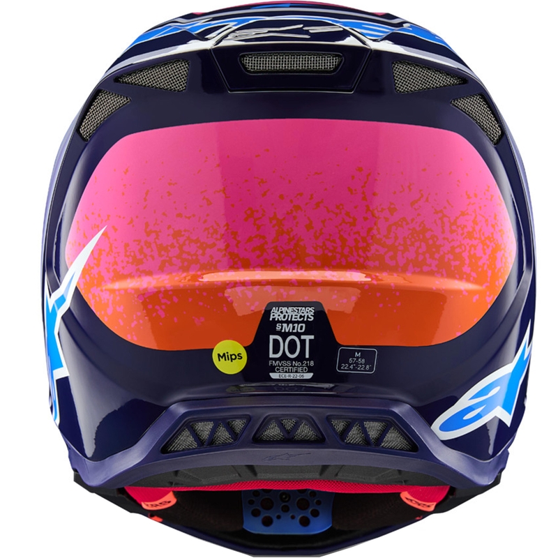 Alpinestars Supertech S-M10 Limited Edition Records Motocross-Helm Grau
