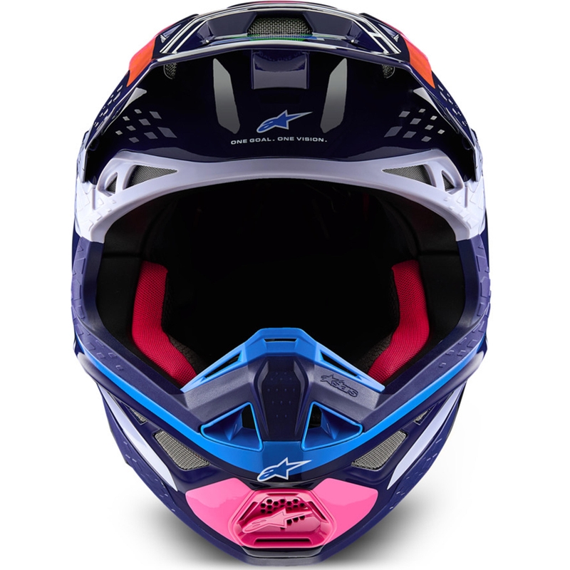 Alpinestars Supertech S-M10 Limited Edition Records Motocross-Helm Grau