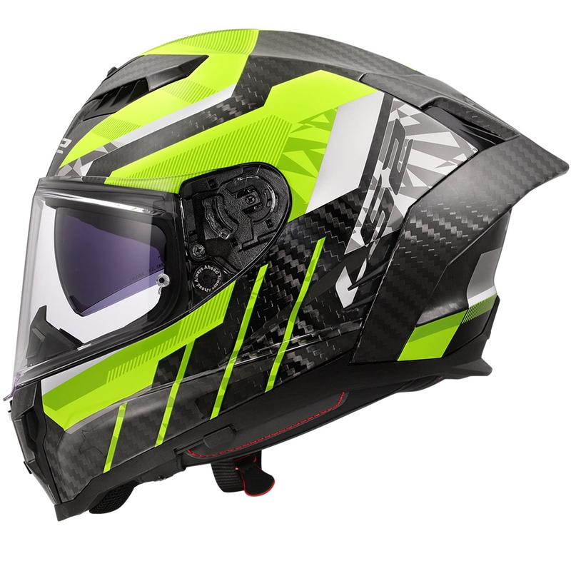 Integralhelm Motorrad LS2 FF807 Dragon Trax fluo gelb