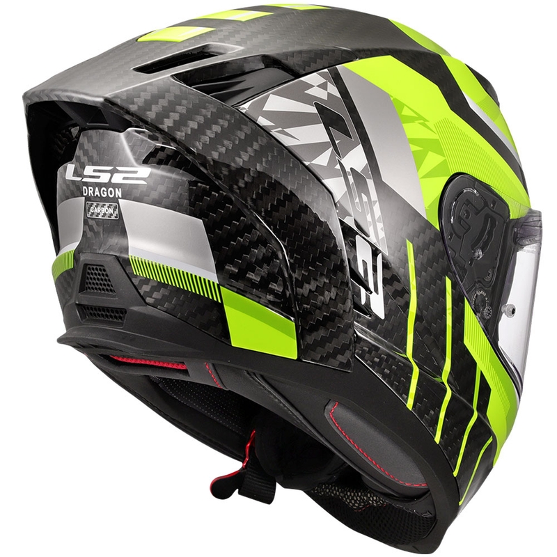 Integralhelm Motorrad LS2 FF807 Dragon Trax fluo gelb