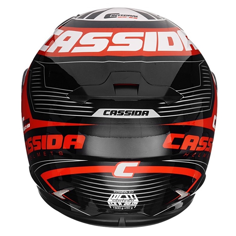 Integralhelm Cassida Integral 2.0 Perimetric rot-schwarz-weiß-grau