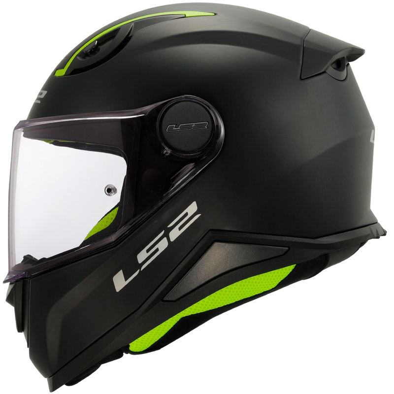 Kinder-Integralhelm LS2 FF812, einfarbig matt schwarz
