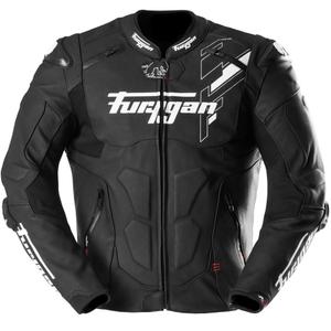 Furygan Raptor Evo 3 Leder-Motorradjacke schwarz-weiß