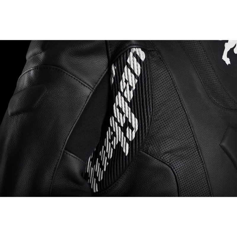 Furygan Raptor Evo 3 Leder-Motorradjacke schwarz-weiß