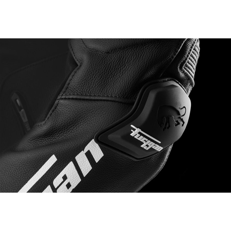 Furygan Raptor Evo 3 Leder-Motorradjacke schwarz-weiß