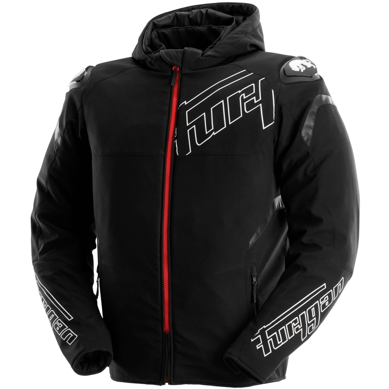 Furygan Sektor Roadster Evo Motorradjacke schwarz-weiß-rot