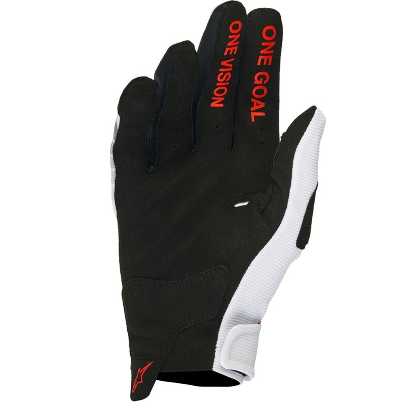 Alpinestars Radar Honda Motocross-Handschuhkollektion weiß-schwarz-rot