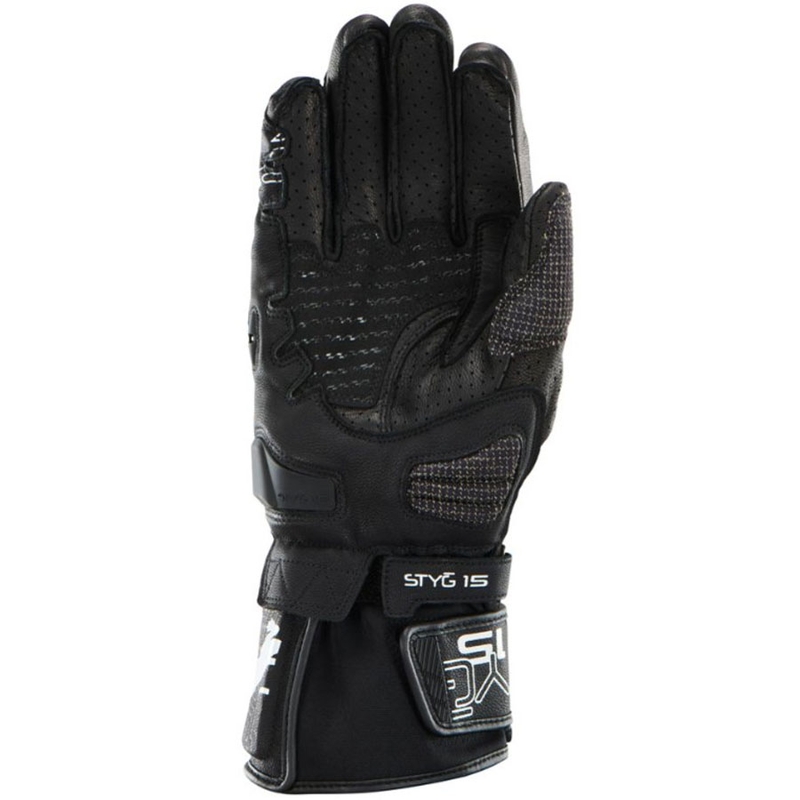 Furygan STYG 15 Belüftete Motorradhandschuhe schwarz-weiß
