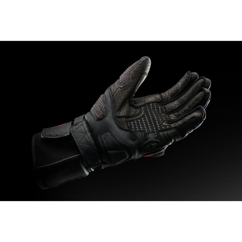 Furygan STYG 15 Belüftete Motorradhandschuhe schwarz-rot