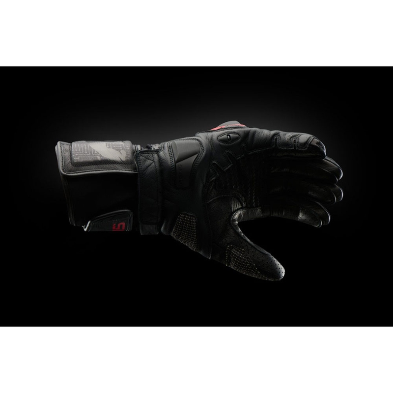 Furygan STYG 15 Belüftete Motorradhandschuhe schwarz-rot