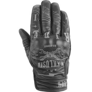 NOX Exklusiv Iron Ris Motorradhandschuhe schwarz