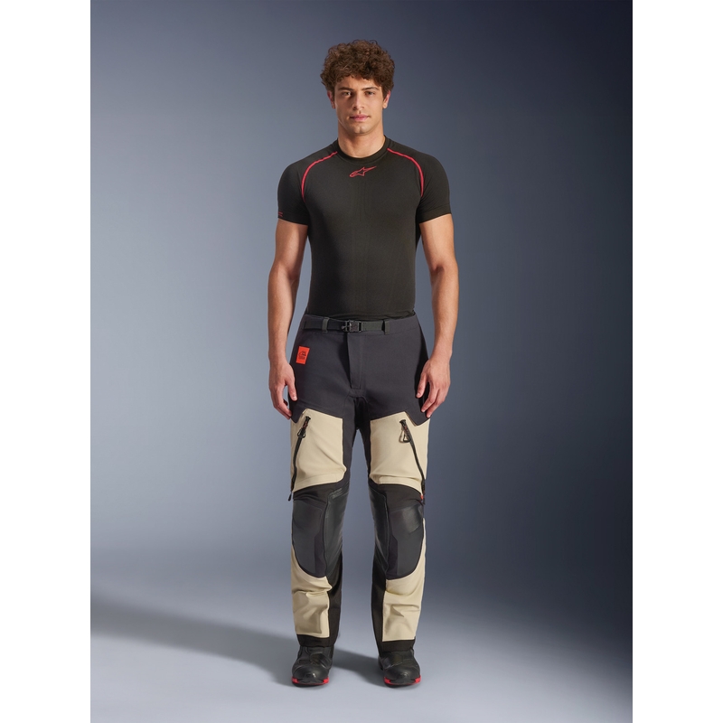 Alpinestars Halo PRO Drystar XF Motorradhose creme-schwarz-rot