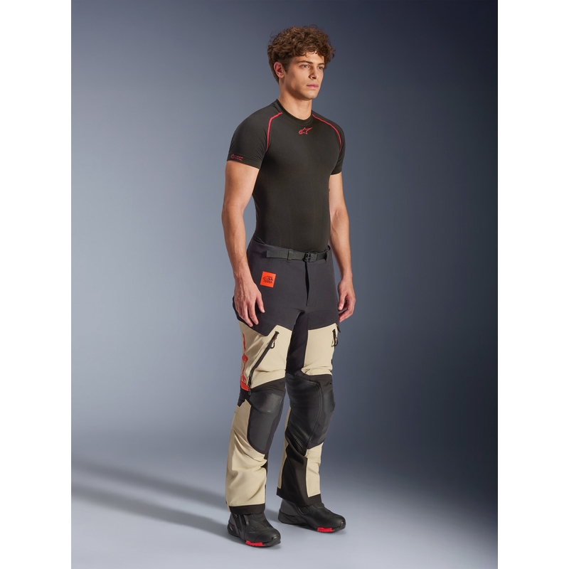 Alpinestars Halo PRO Drystar XF Motorradhose creme-schwarz-rot