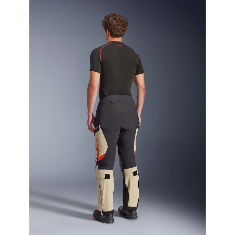 Alpinestars Halo PRO Drystar XF Motorradhose creme-schwarz-rot