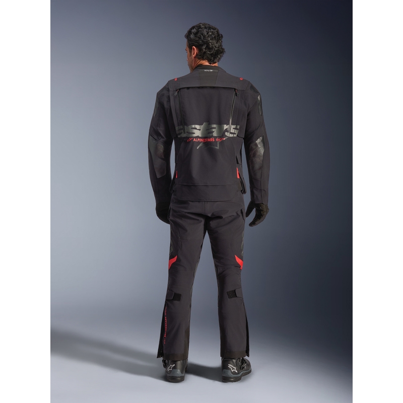 Alpinestars Halo PRO Drystar XF Motorradjacke schwarz-dunkelgrau-rot