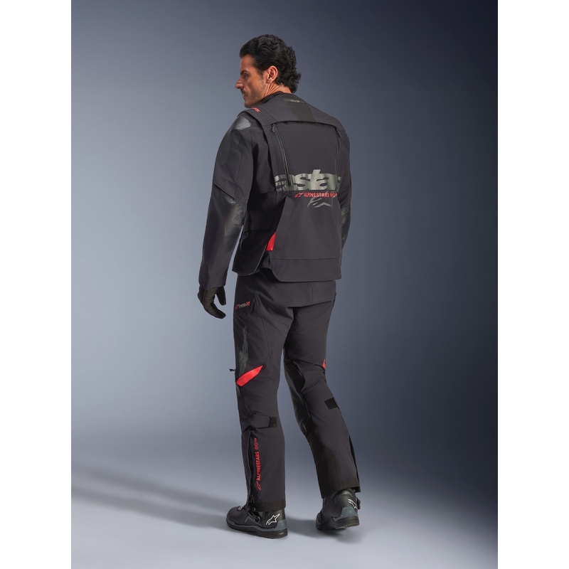 Alpinestars Halo PRO Drystar XF Motorradjacke schwarz-dunkelgrau-rot