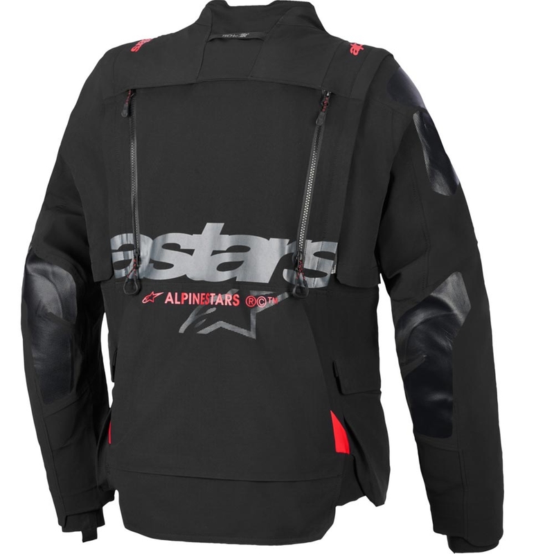 Alpinestars Halo PRO Drystar XF Motorradjacke schwarz-dunkelgrau-rot