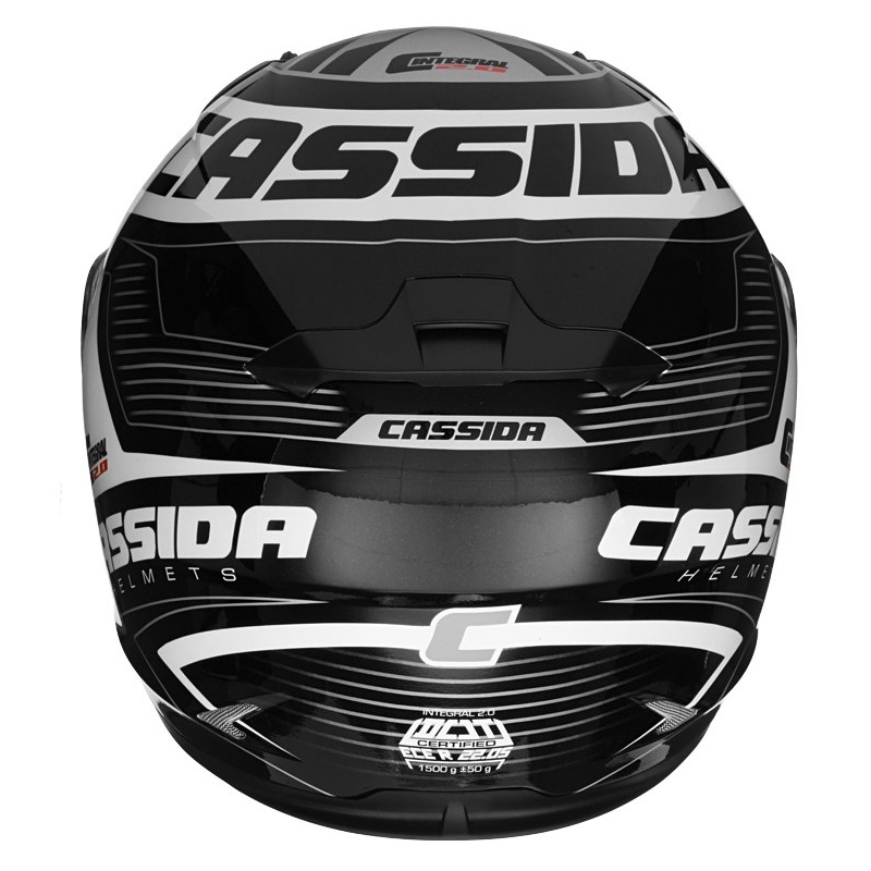 Integralhelm Cassida Integral 2.0 Perimetric schwarz-weiß-grau