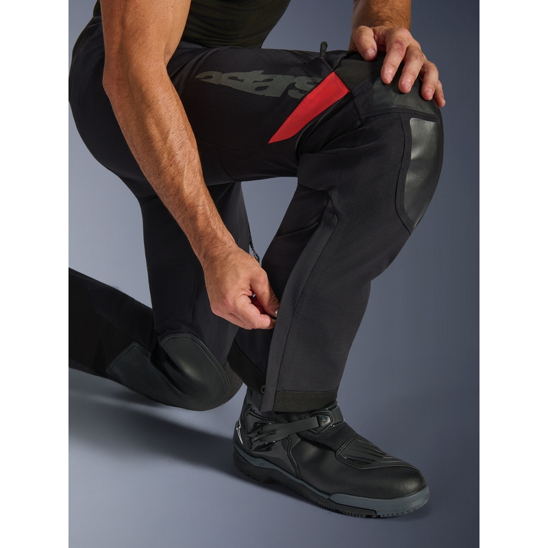 Alpinestars Halo PRO Drystar XF Motorradhose schwarz-dunkelgrau-rot