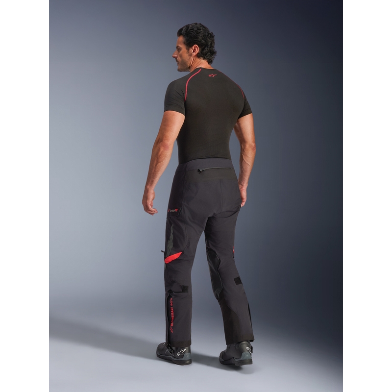Alpinestars Halo PRO Drystar XF Motorradhose schwarz-dunkelgrau-rot