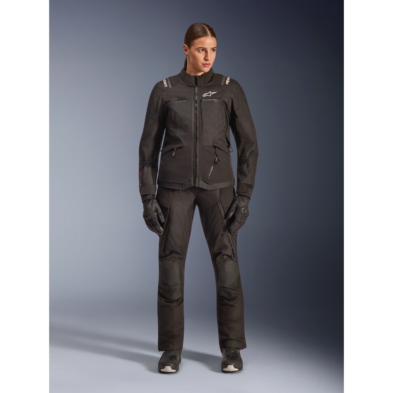 Alpinestars Stella Andes V4 Drystar Damen-Motorradjacke Schwarz